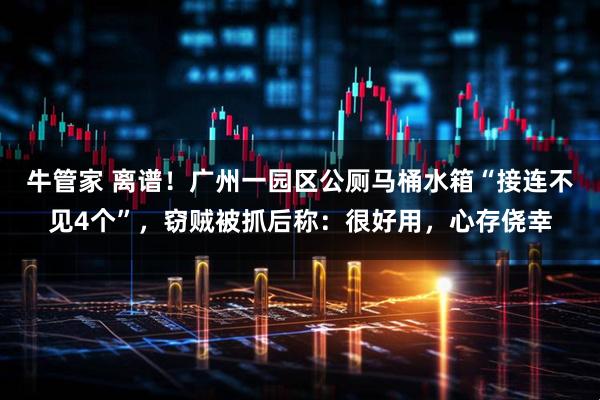 牛管家 离谱！广州一园区公厕马桶水箱“接连不见4个”，窃贼被抓后称：很好用，心存侥幸