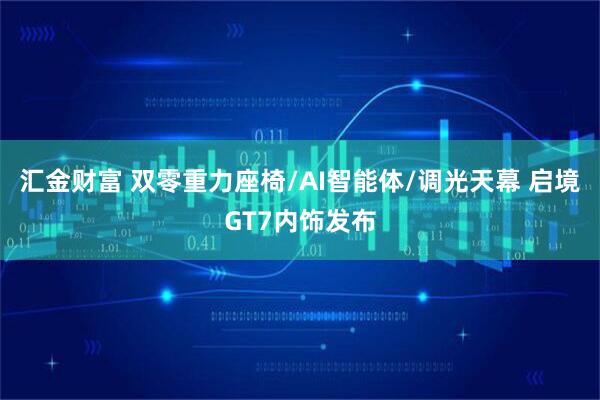 汇金财富 双零重力座椅/AI智能体/调光天幕 启境GT7内饰发布